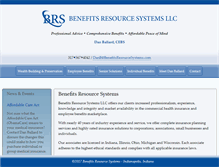 Tablet Screenshot of benefitsresourcesystems.com